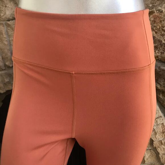 Girlfriend Burnt Orange High Waist Leggings Inner Back Pocket Women’s Size L - Picture 2 of 7